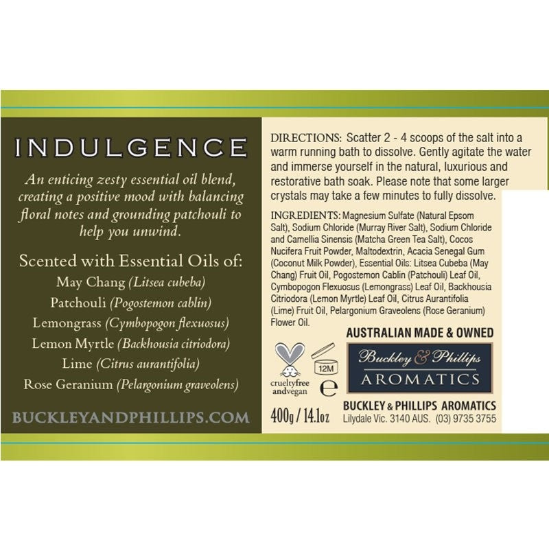 Indulgence Essential Oil Bath Soak