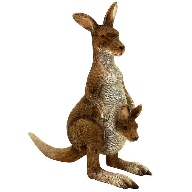 Native Kangaroo And Joey 