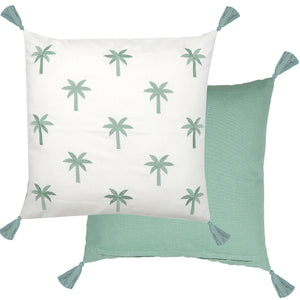 Palmbroidery Cotton Cushine 50x50- Sage 
