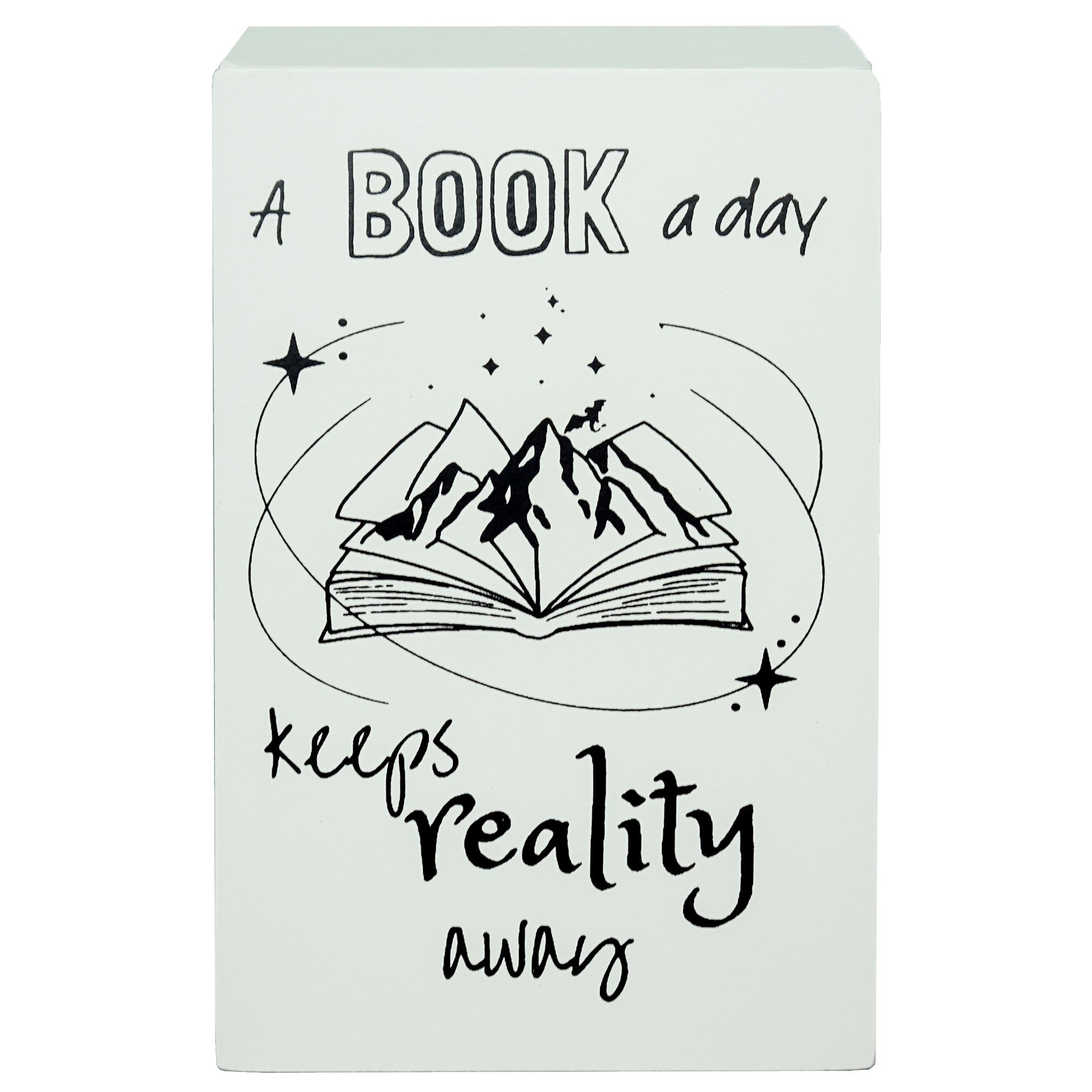 Book Vs Reality Plaque 