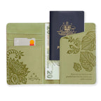 Olivine Green Passport Wallet 