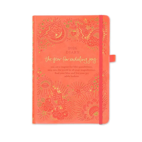 2026 Diary The Year For Radiating Joy Peach