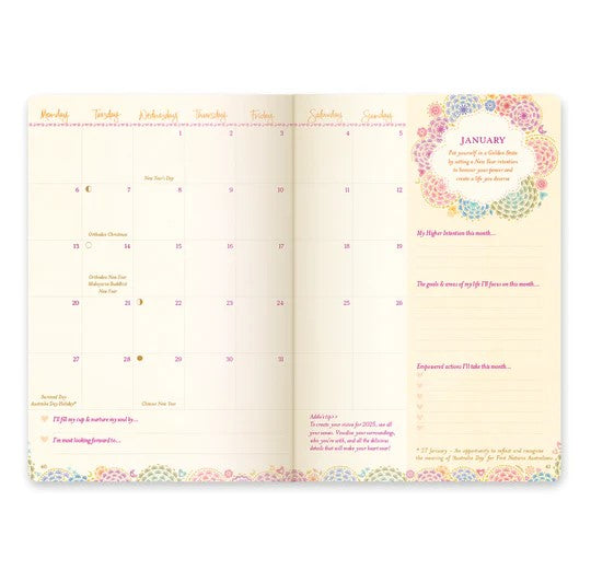 2026 Diary The Year To Create Magic- Berry Bliss 