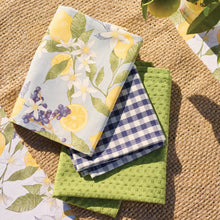 Load image into Gallery viewer, Lemon 3 Pack Tea Towel Sky Multi 
