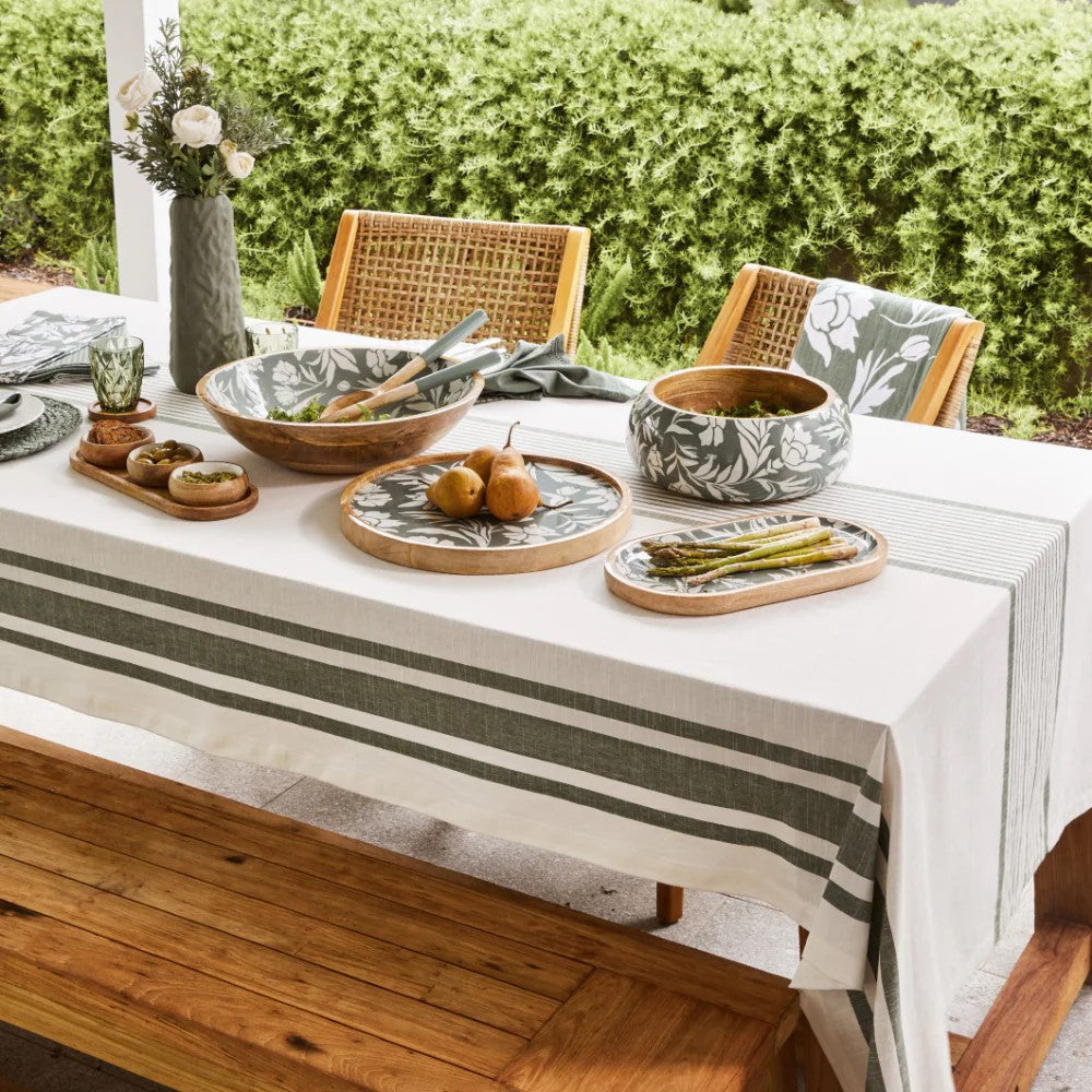 Tablecloth - Forest & Ivory 150x250cm