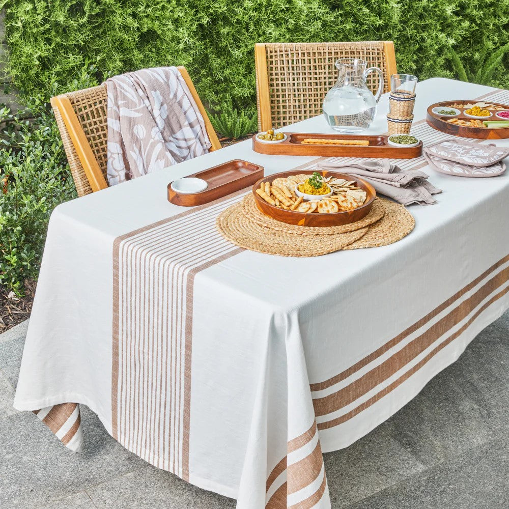 Tablecloth - Cocoa & Ivory 150x250cm