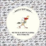 Twigseed Card - Happy Birthday May You Be As Happy As A Seagull