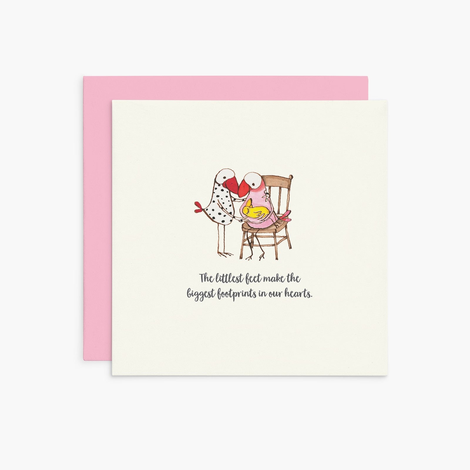 Twigseed Card - Baby The Littlest Feet Make The Biggest Footprints In Our Hearts 