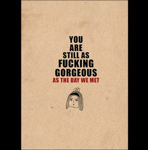 Defamations Card - Fucking Gorgeous Swearing Love