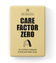 Load image into Gallery viewer, Little Defamations-care Factor Zero-24pk Cards
