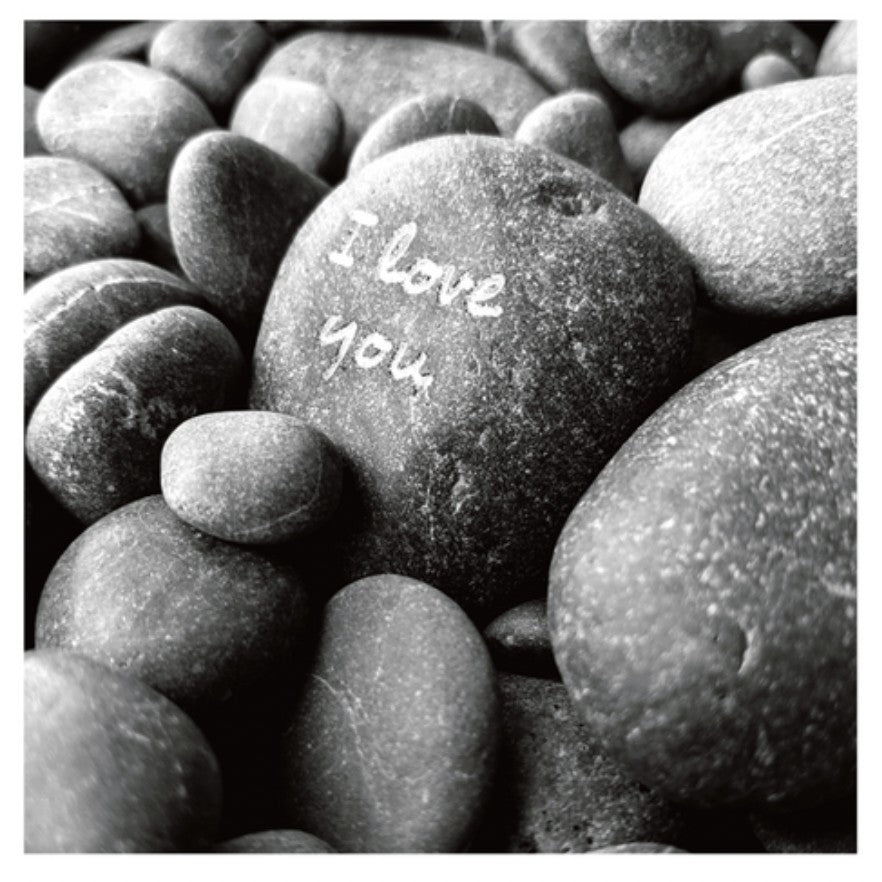 Card - I Love You Pebbles