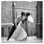 Card - Newlywed Couple Kissing In The Rain