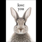 Love You - Animal Greeting Card