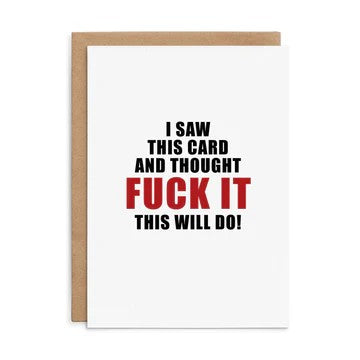 Defamations Card - I Saw This Card And Thought