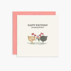 Twigseed Card - Happy Birthday You Spring Chicken! 