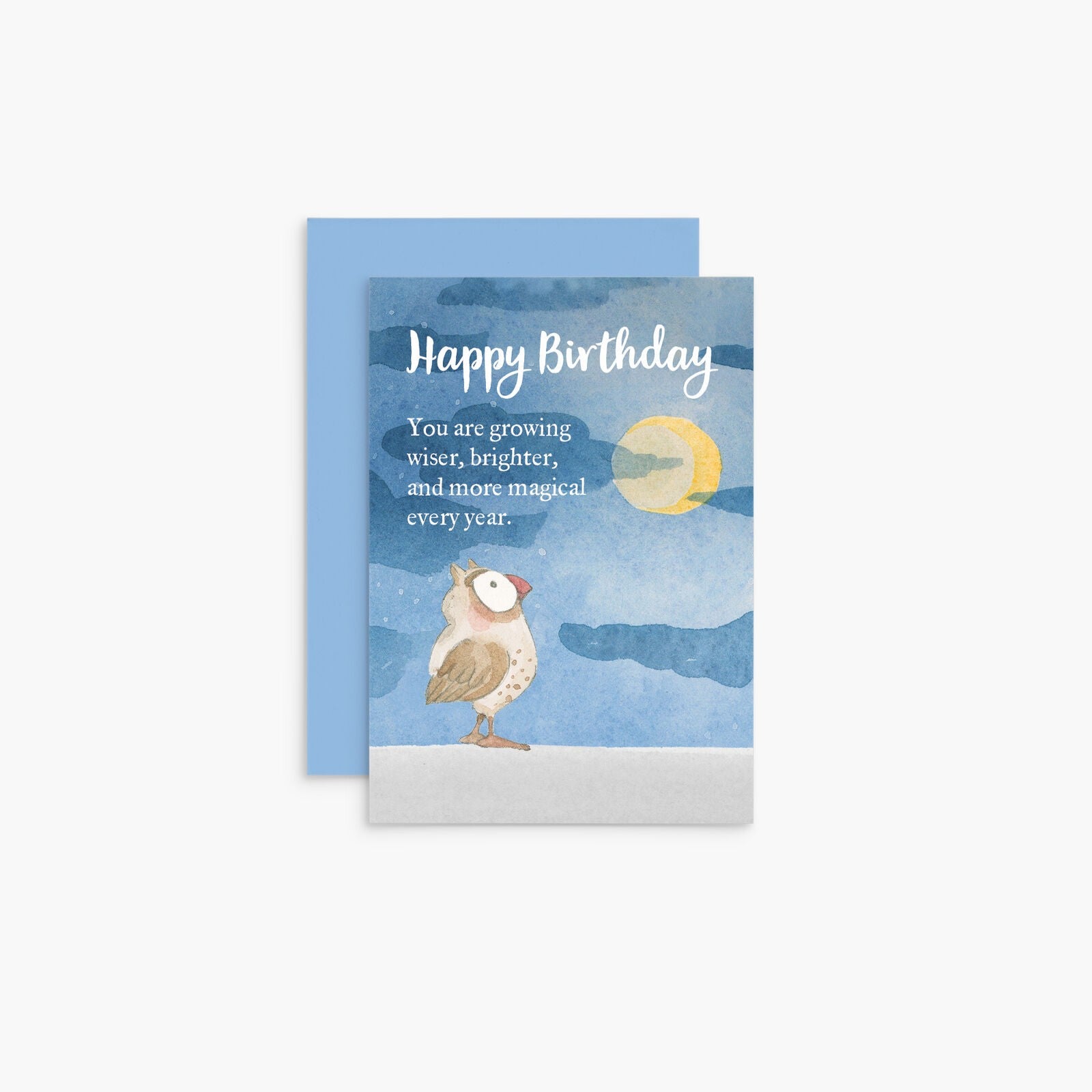 Notecard - Happy Birthday You Are Growing Wiser, Brighter