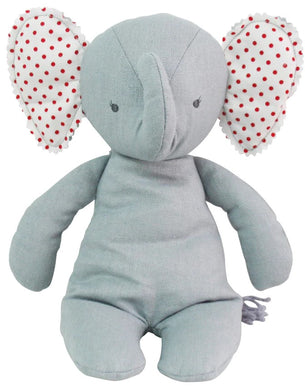Baby Floppy Elephant 25cm Grey 