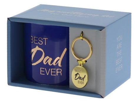 Dad Best Ever Mug & Keyring Set 