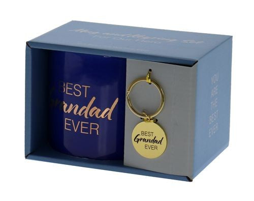 Grandad Best Ever Mug & Keyring Set – Lazy Frog Gifts