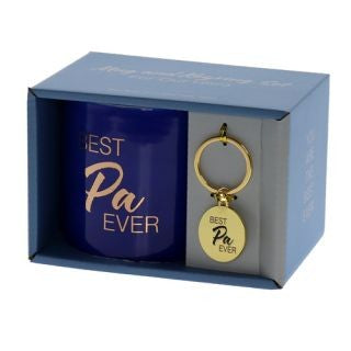 Pa Best Ever Mug & Keyring Set 