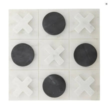 Load image into Gallery viewer, Tic Tac Toe Marble Game 30x30cm Wht/blk
