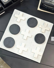 Load image into Gallery viewer, Tic Tac Toe Marble Game 30x30cm Wht/blk
