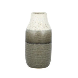 Genie Ceramic Vase 10x20.5cm Khaki N/b