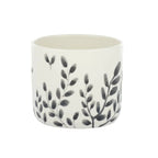 Sprinter Ceramic Pot 13x11cm White/black N/b