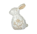 Rabbit Deco Ceramic 10x7.5x15cm Wht/nat N/b