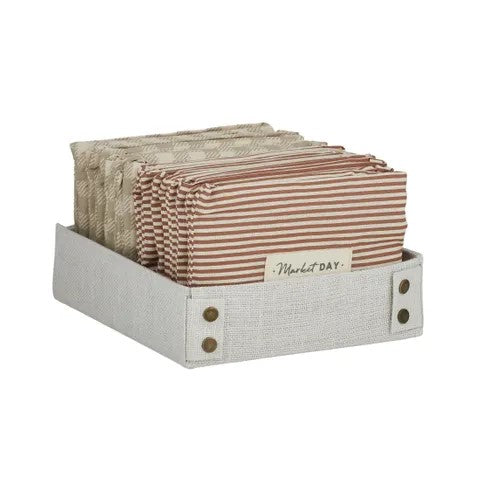 Piper Folding Cotton Tote 38x37cm 2 Asst 