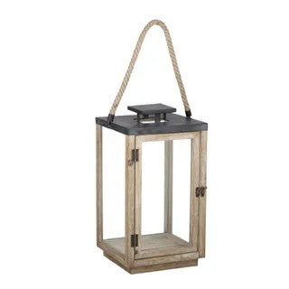 Lantern - Newart Wood Glass Large 
