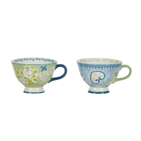 Peggy Ceramic Mugs 13x9cm 2 Asst