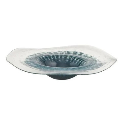 Flinders Glass Platter 44x44x8.5cm Blue