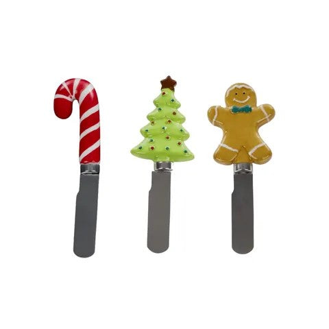 Tree/cane/gman Assorted Christmas Knife 