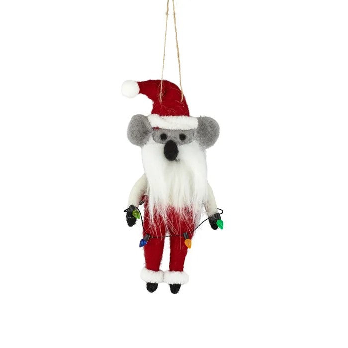 Koala/lights Hanger Felt 7x17cm Multi