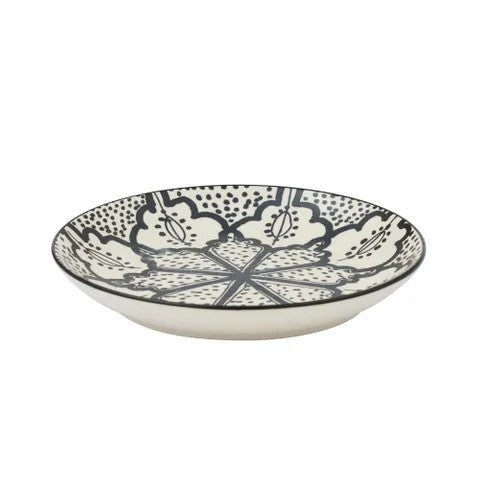 Aleah Ceramic Plate 15.5cm Black/ White 