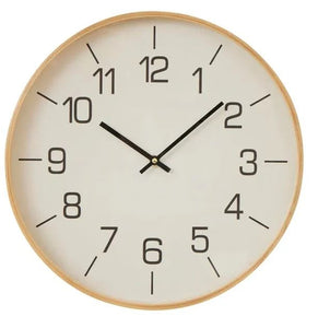 Barker Wood Clock 40cm Natral 