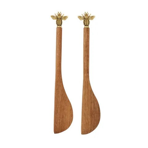 Bumble Bee Set 2 Wood/metal Spreaders 