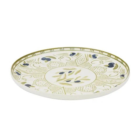 Oamra Ceramic Platter Olive 