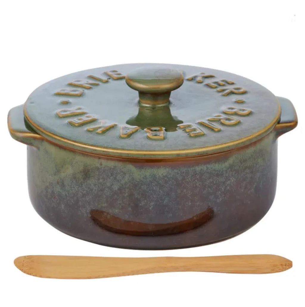 Loire Ceramic Brie Baker Olive 