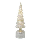 Tree Glass Led 9x33cm Shiny Silver 