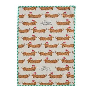 Sausage Dog Cotton Tea Towl 