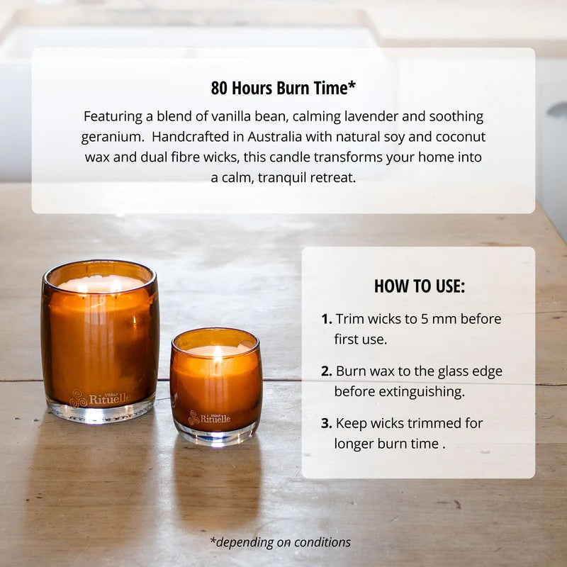 Urban Rituelle - Candle Vanilla, Lavender & Geranium