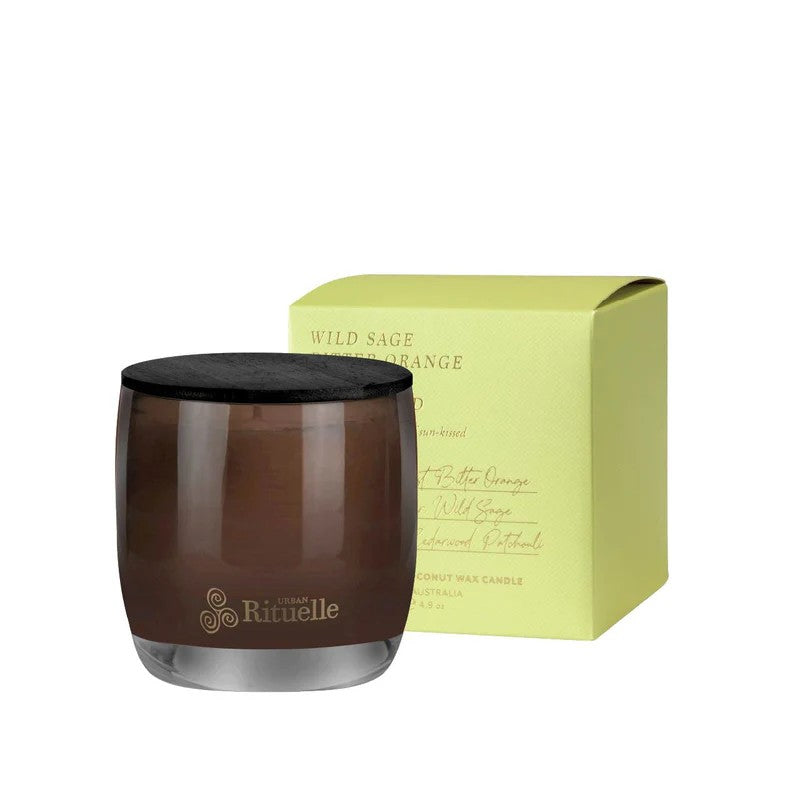 Urban Rituelle - Candle Wild Sage Bitter Orange Bergamot Driftood