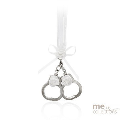 Wedding Charm - Large Thumb Cuffs With Flowers
