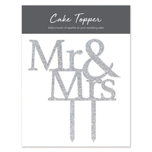 Load image into Gallery viewer, Mr &amp; Mrs Wedding Cake Topper
