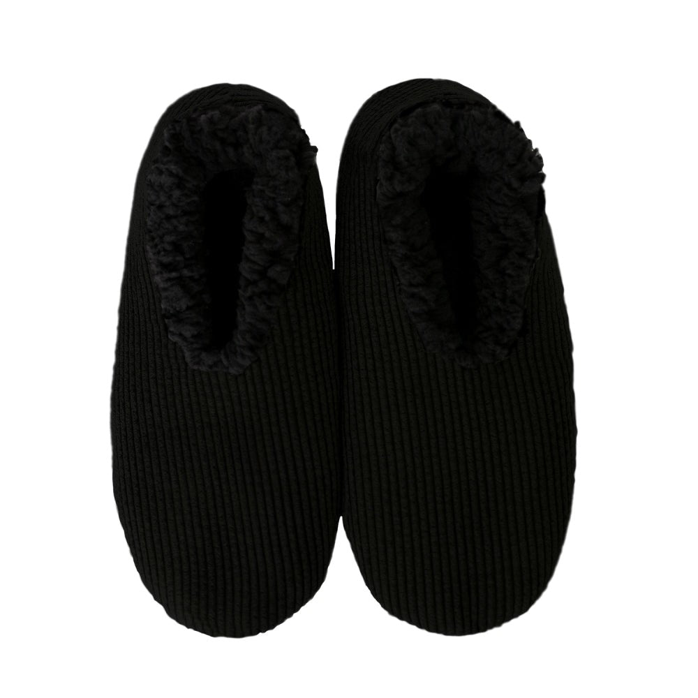 Snuggups Mens Cord Black [siz:small Shoe Size 6-7]