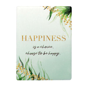Greenery Ceramic Magnet - Happiness (n/b)