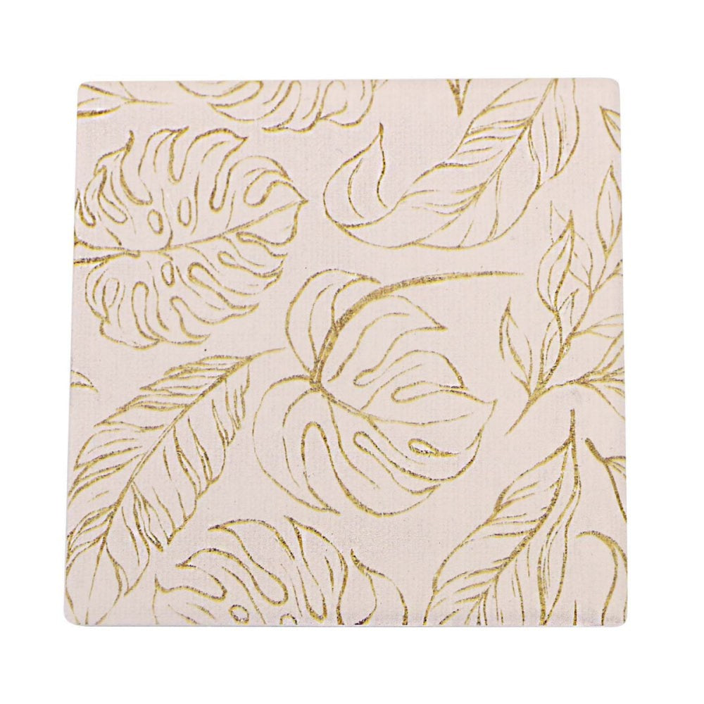 Greenery Ceramic Coaster - Blush (n/b)