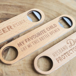 Father's Day Child Wooden Bottle Opener